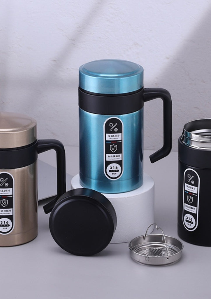 Steel coffee mug 800ml