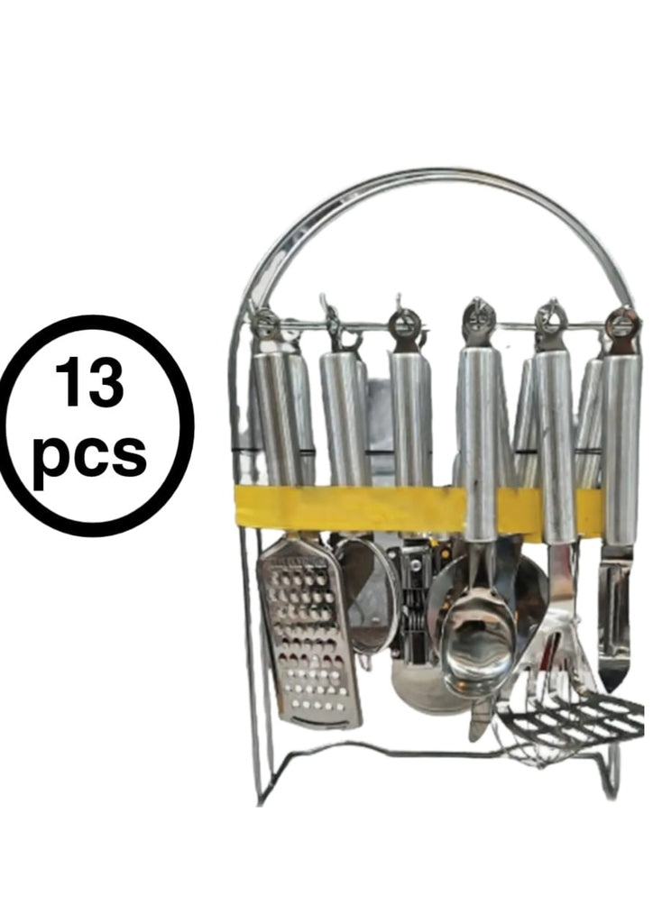 13 pcs cuttlery set with stand high quality