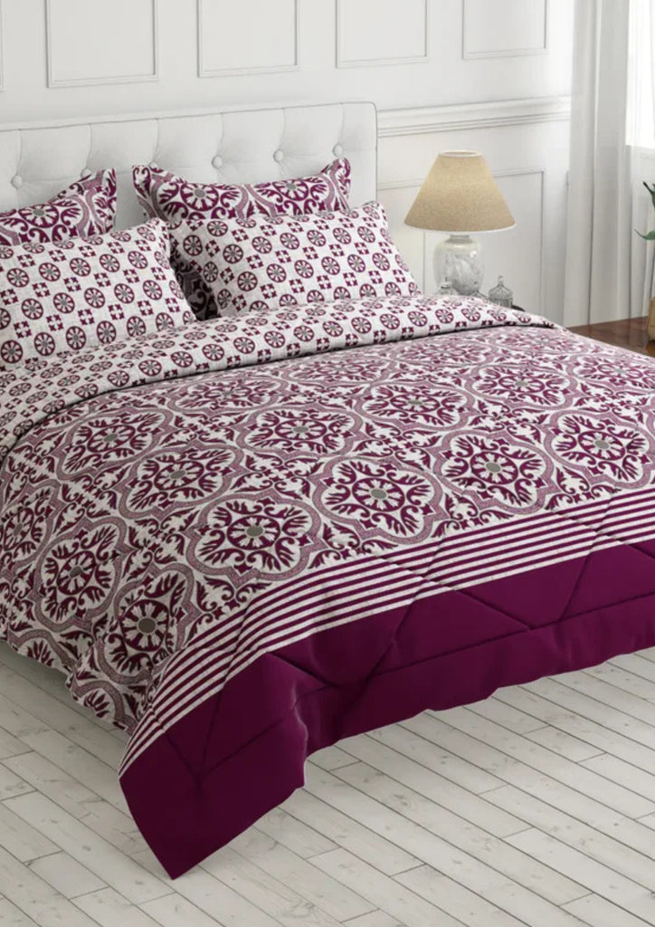 LAVENDER CROWN PATTERN 6-Pcs Comforter Set #8